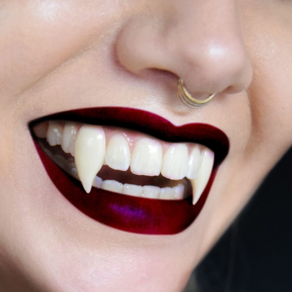 vampyr tænder til halloween fest hugtænder