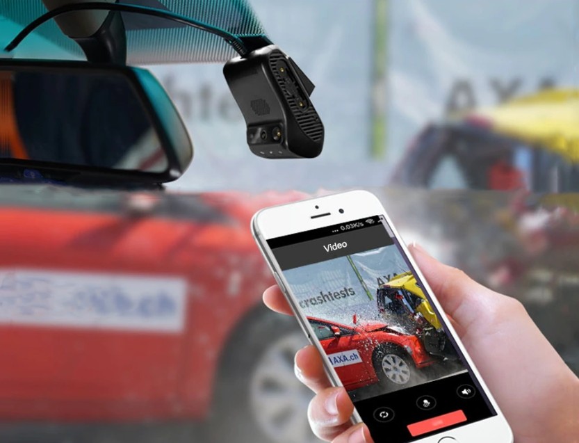 kamera i bil med gps hotspot-app