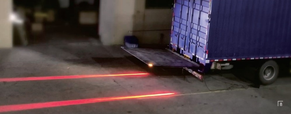 Advarsel LED linjelys til køretøjer med vipperampe