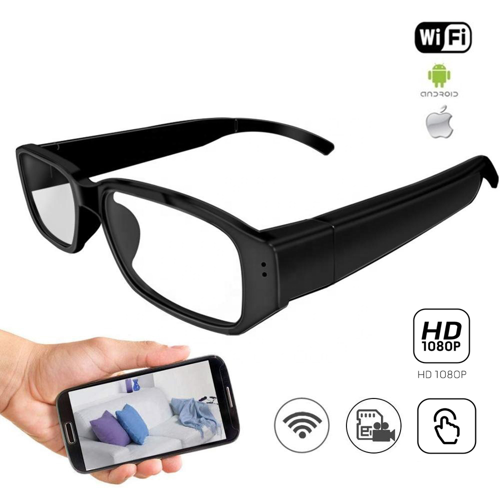 Briller kamera WiFi - Spionoptagelse FULL HD-videobriller + (Android/iOS) | Cool Mania