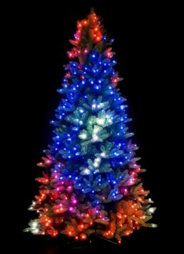 juletræ LED smart via mobiltelefon