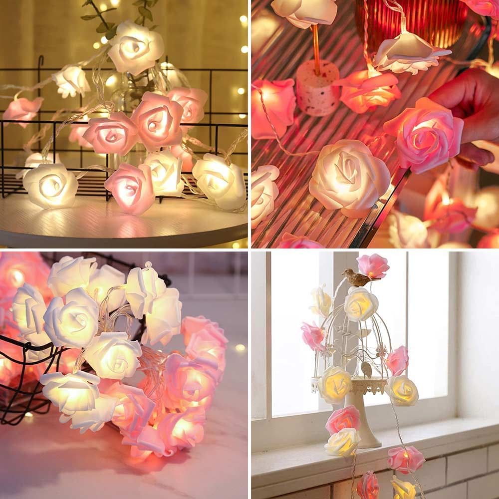 LED-roser - lysende roser som dekorative lys
