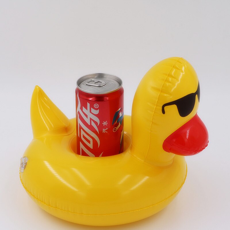 oppustelige duck mini kopholdere drinks pool