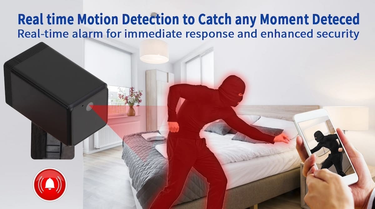 bevægelsesdetektion spionsikkerhedskamera til huslejlighed