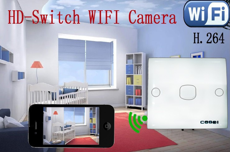 wifi-kamera i en lyskontakt