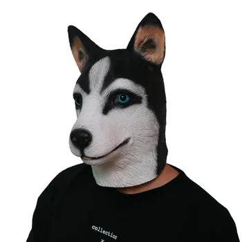 Husky hund - Karneval maskerer ansigtshovedet