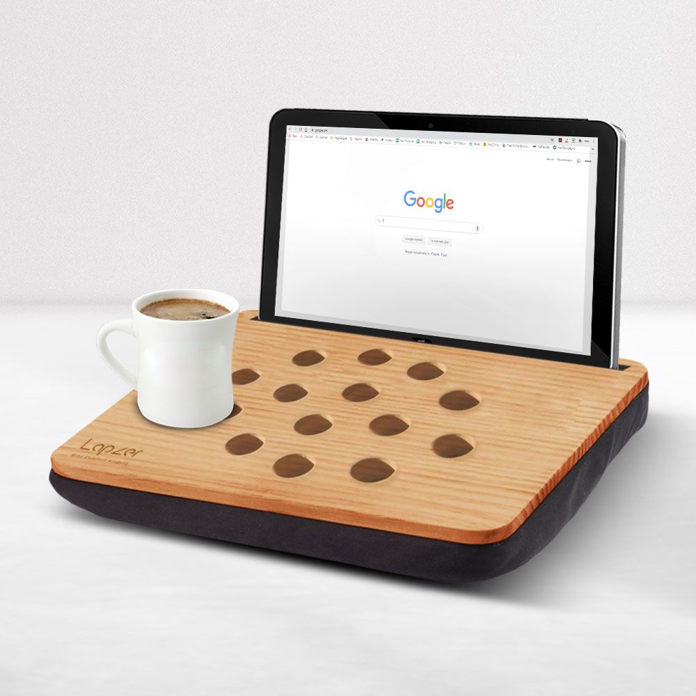 måtte til iPad tablet - lavet af træ + pude