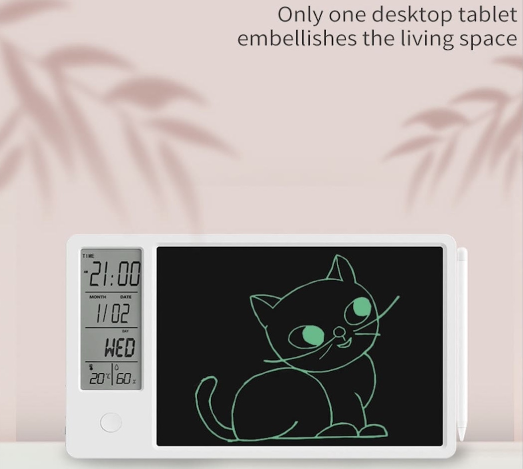 kalender Digital LCD med notesbog smart til at skrive tegning