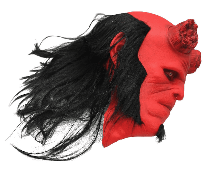 Hellboy voksen ansigtsmaske