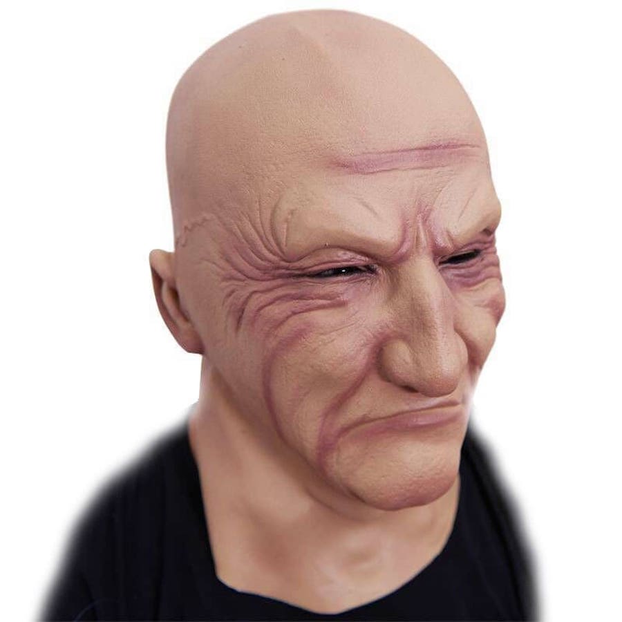 silikone maske skaldet mand latex ansigtsmaske