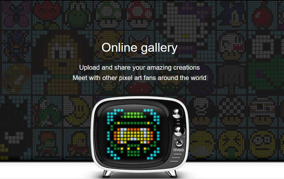 tivoo højttaler pixel kunst online galleri