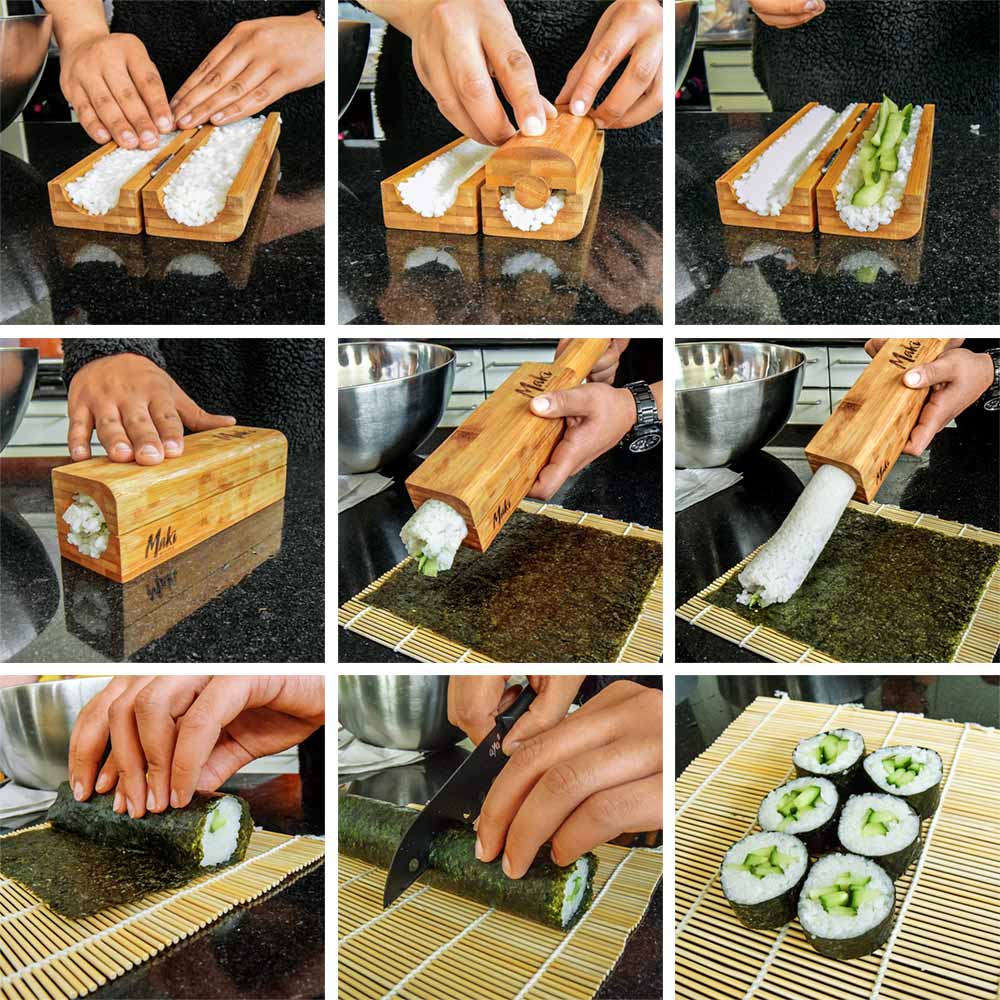 efterfølger kvælende Midler Sushi sæt - makisæt (makkersæt eller sæt fra 100% originalt bambus) | Cool  Mania
