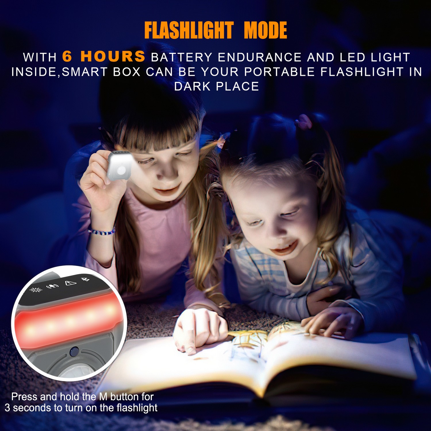 sikkerheds smart alarm - lommelygtetilstand - LED lys