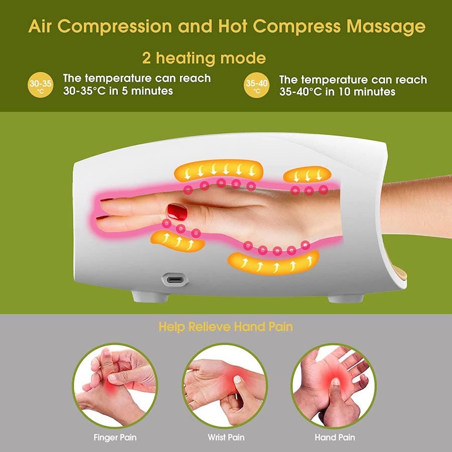 håndmassageapparat, massageprocedure