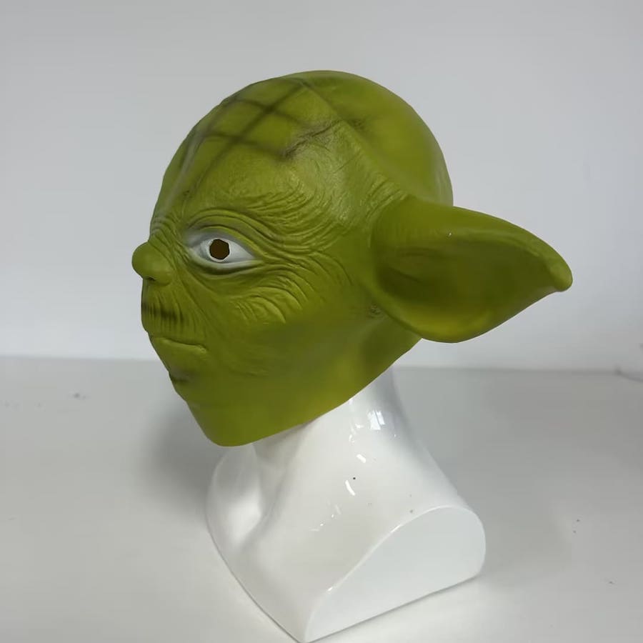 Star wars ansigtsmaske - Yoda grøn latex