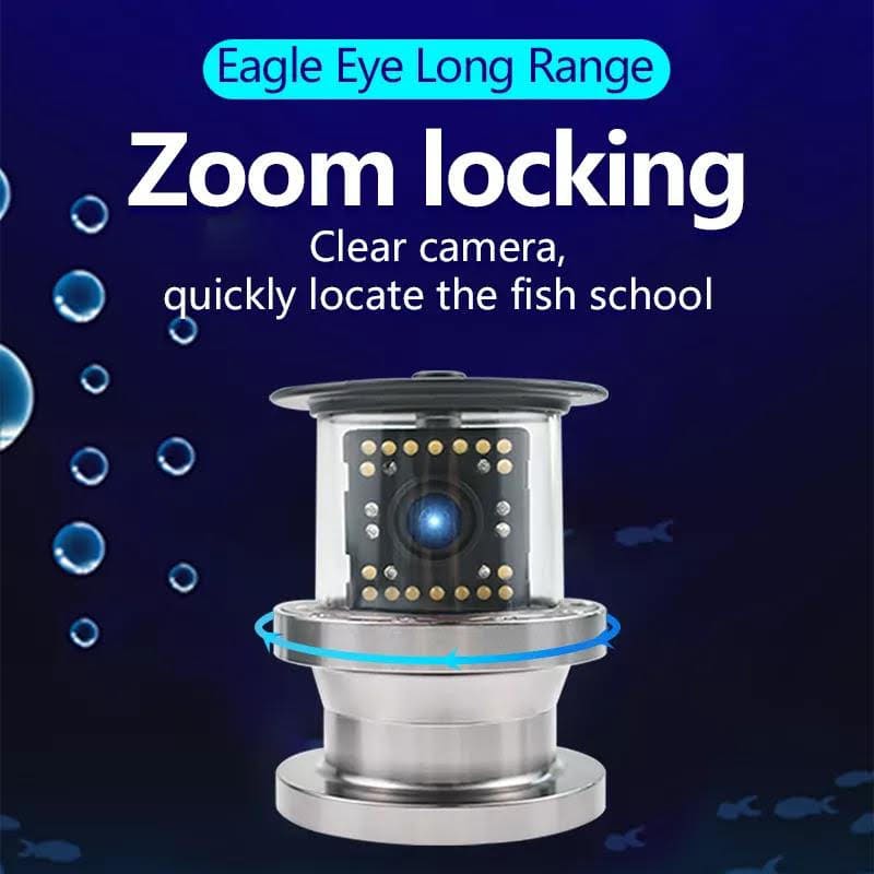 Fiskeekkolod og FULD kamera med zoomfunktion
