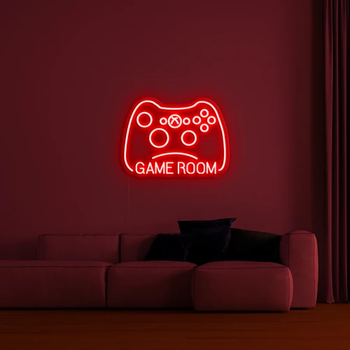 3D logo på væggen - GAMER