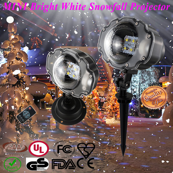 Snowflakes LED-projektor Udvendig og indvendig projektion