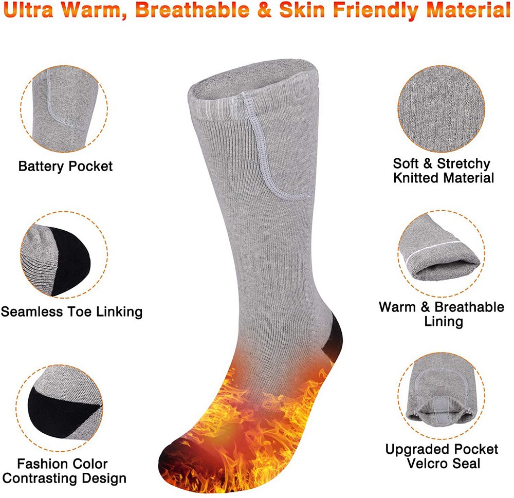 opvarmede sokker