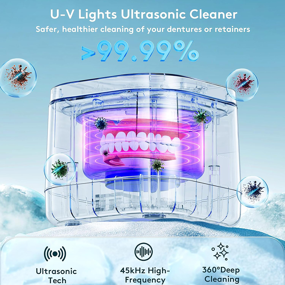 ultralydsholderrens protesrens U-V 99,99% let rengøring
