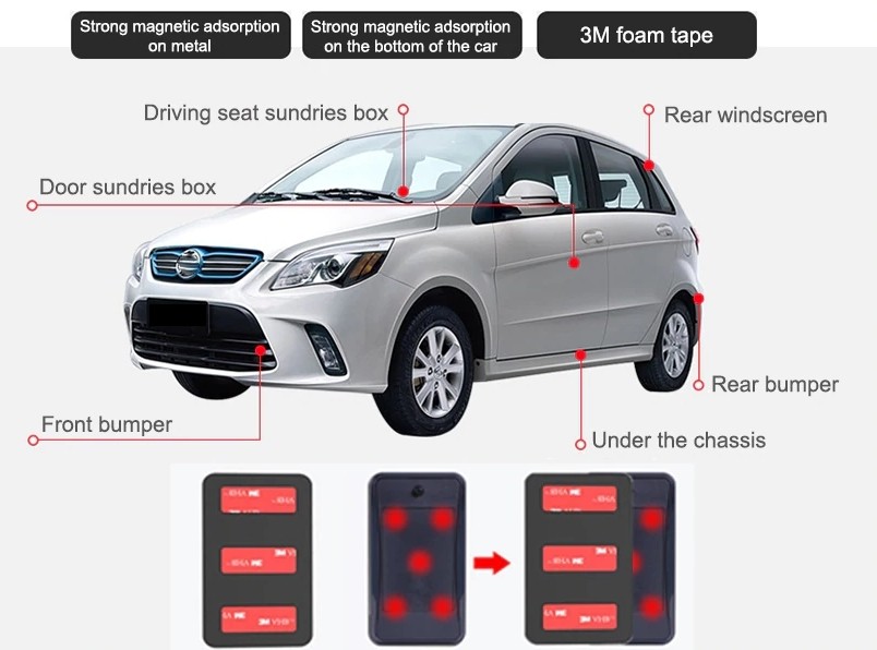 GPS-sporingsenhed til bil med magnet + ekstra stort batteri mAh + | Cool Mania