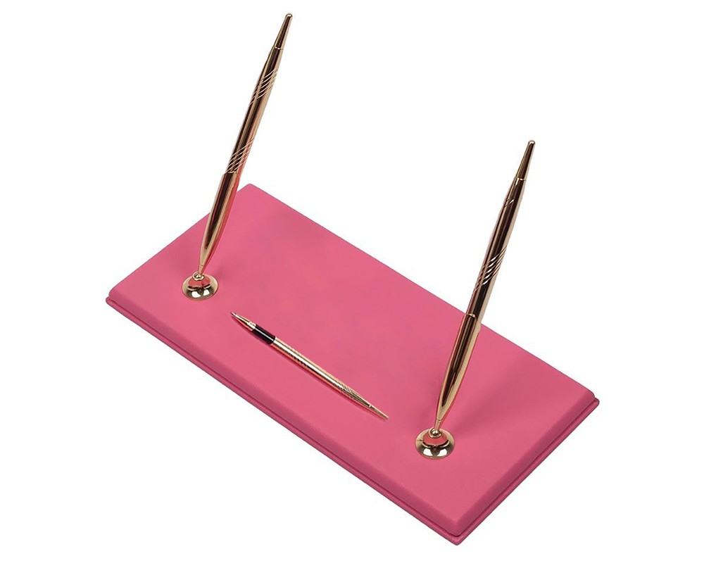 sæt luksus kuglepenne pink guld stander til kvinder