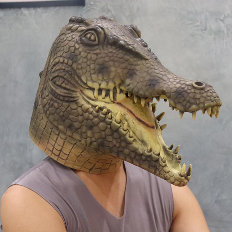 alligator halloween maske krokodille ansigts hovedmasker