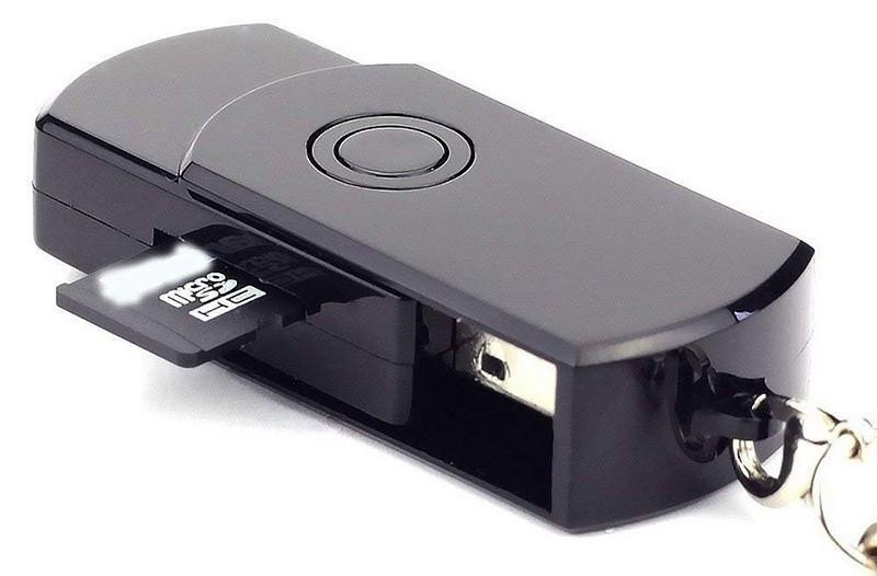 USB skjult spionnøglekamera med SD/TF-kortunderstøttelse op til 32 GB