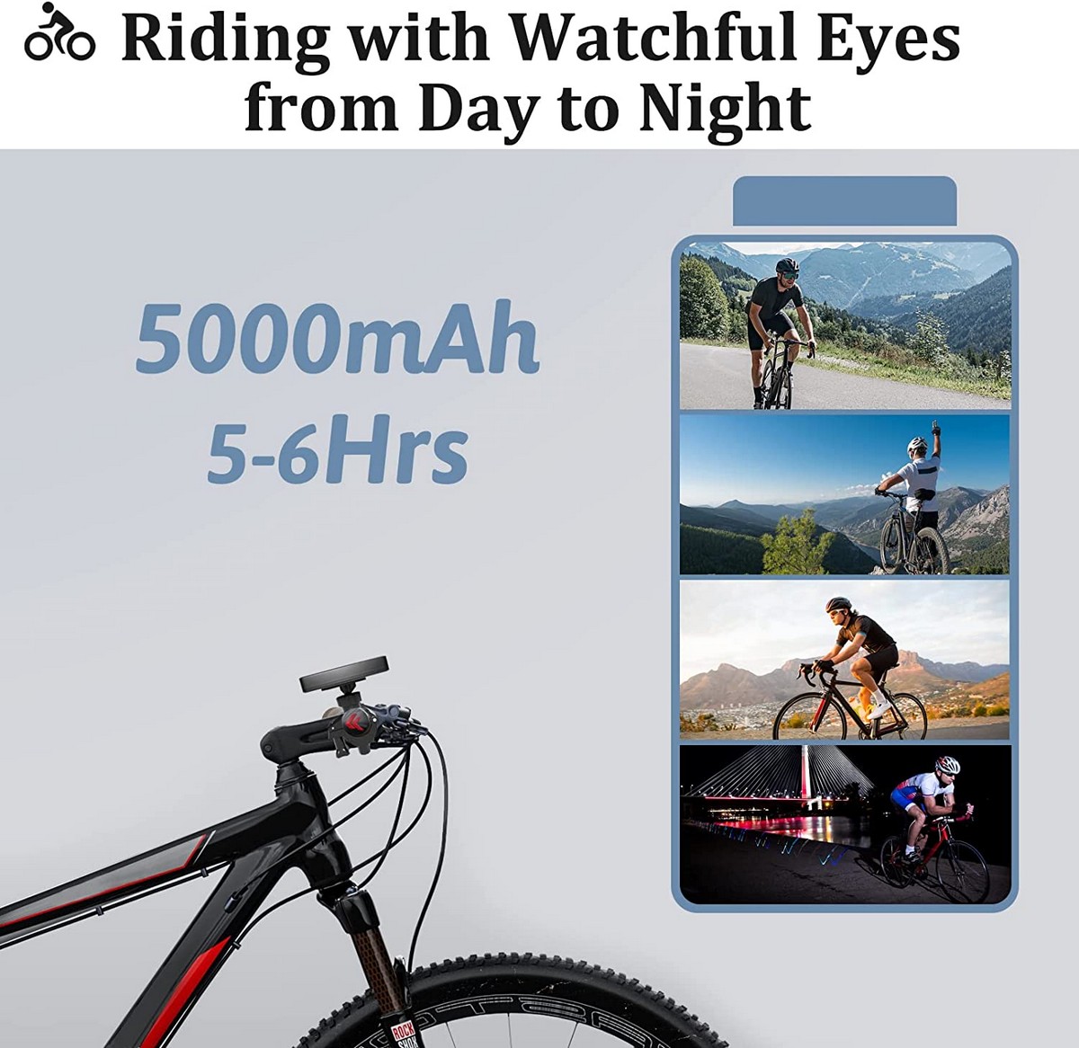 cykel kamera sæt med monitor