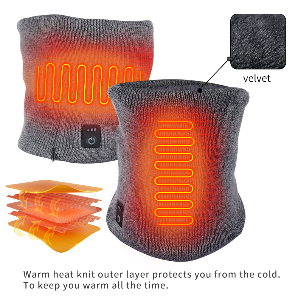 udendørs elektrisk halstørklædevarmer opvarmet af batteri