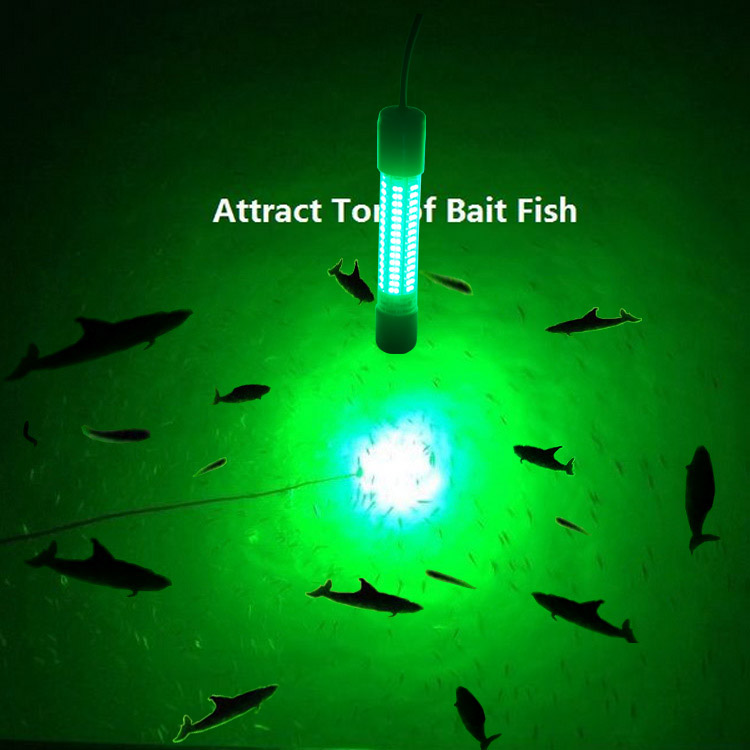 Fiskelys grøn LED - ideel til natfiskeri - effekt op til 300W