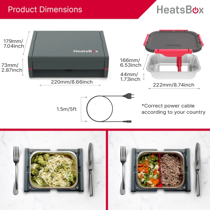 madkasse til mad elektrisk opvarmet mad heatsbox pro