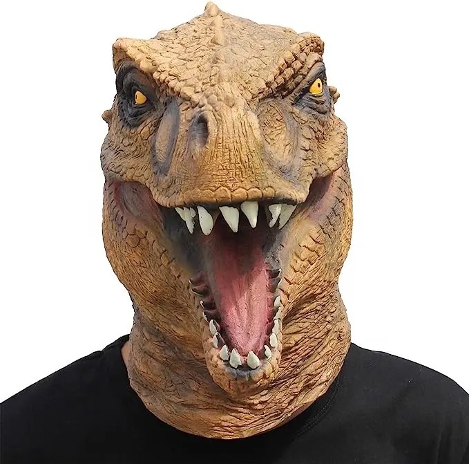 Dino-maske - Jurassic Park-maske ansigt (hovedmaske)