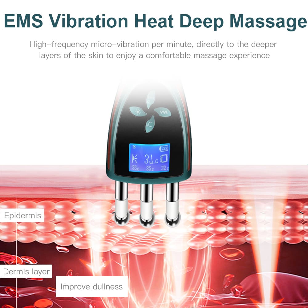 Vibrerende dyb massageapparat til at udglatte rynker