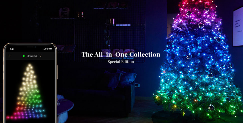 led tree christmas twinkly til smartphone app kontrol