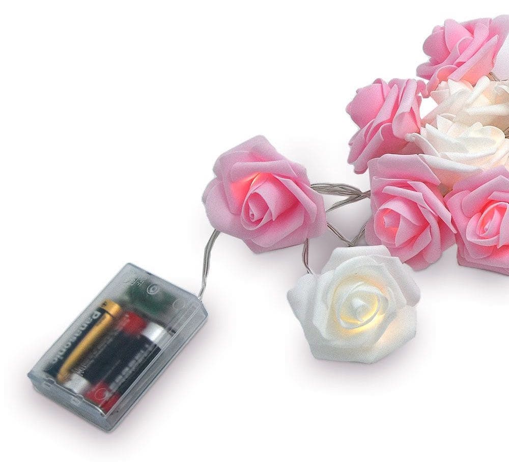 Batteridrevet LED rose lys lampe
