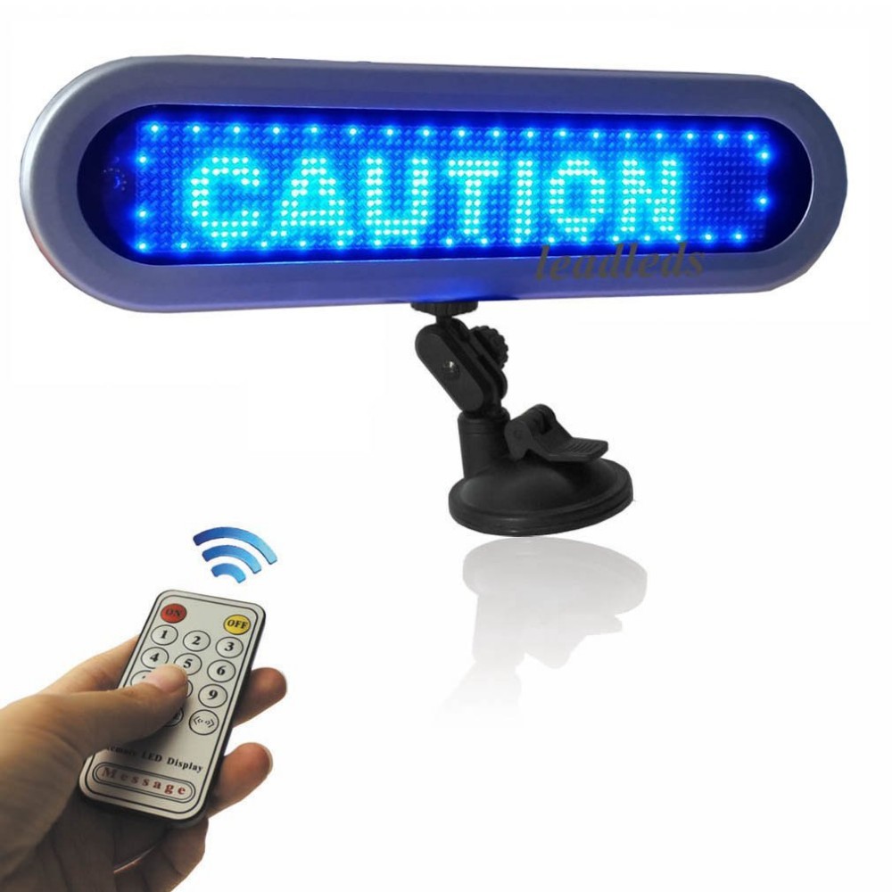 Automatisk LED-skærm blå
